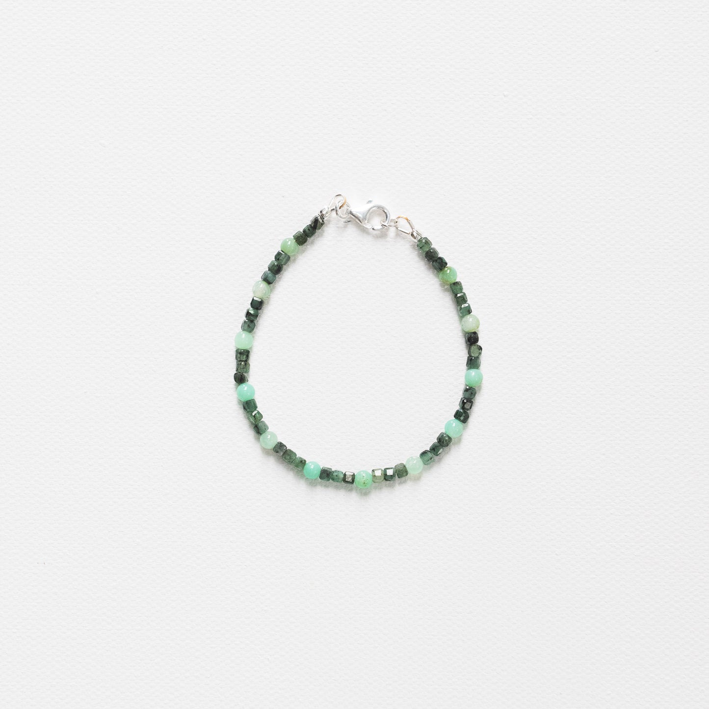 Chrysoprase & Emerald Bracelet